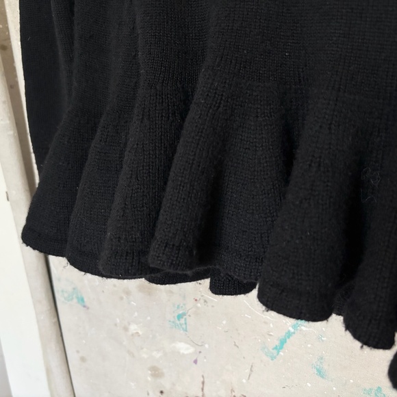 CO Ruffle Peplum Wool Sweater - Picture 4 of 6